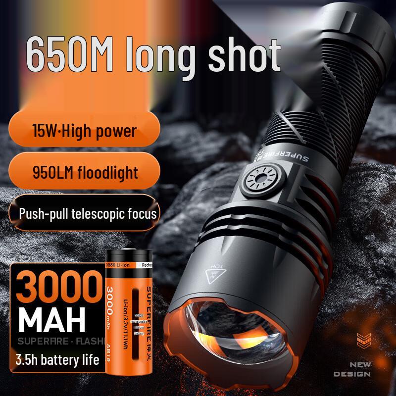 Shenhuo Y37 Ultra-Bright Zoom Flashlight