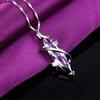 Fashionable Income ,European And American Korean Version Of Ling Ai Amethyst Necklace Romantic Tears Of Love Lucky Pendant Gift