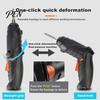 Ergonomic Power Drill Rechargeable Electric Screwdriver Set, Adjustable Torque And Grip Screwdriver, Dual-Purpose Compact Cordless Kit for Home