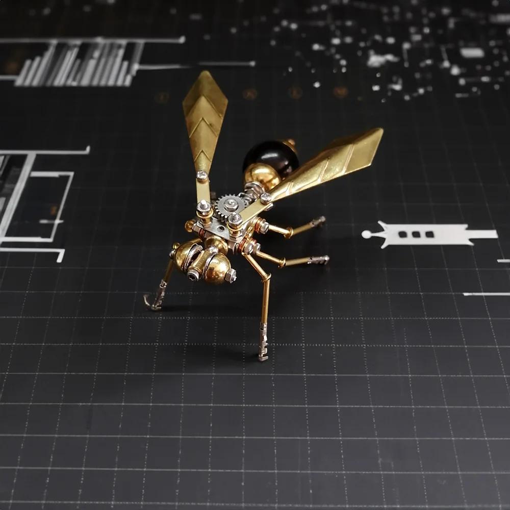 3D hmyz mosazná vážka puzzle Steampunk mravenec kovový model puzzle DIY řemeslná sada Skvělé dárky pro dospělé Personalizovaná ozdoba