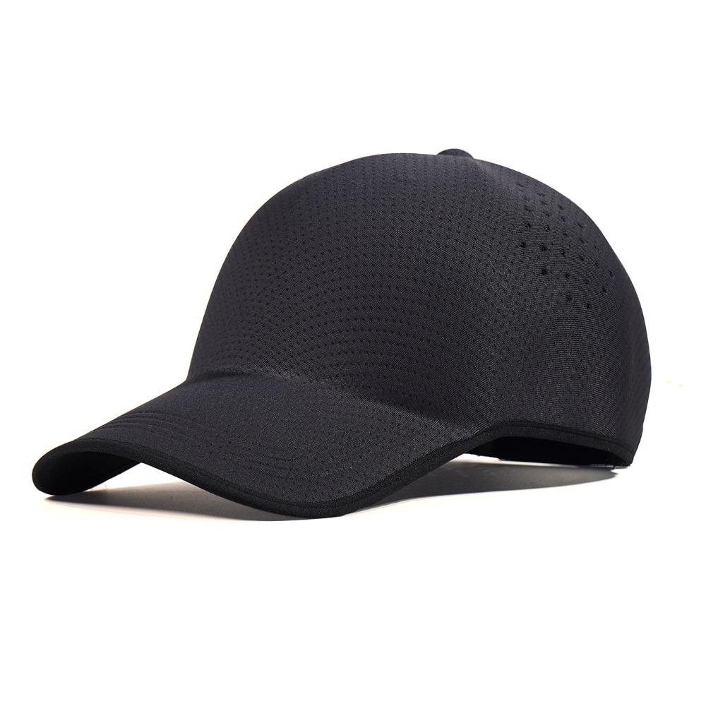 

Packable Sports Hat Seamless Outdoor Hat New Design Visor Cap Style 2 Black