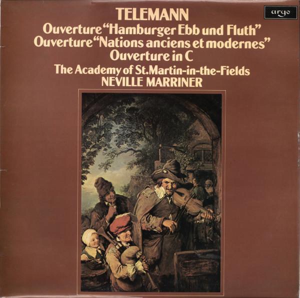 

LP Record TELEMANN THE ACADEMY OF ST.MARTIN Ouverture Hamburger Ebb Und Fluth ZRG837 1977 UK Classical Used