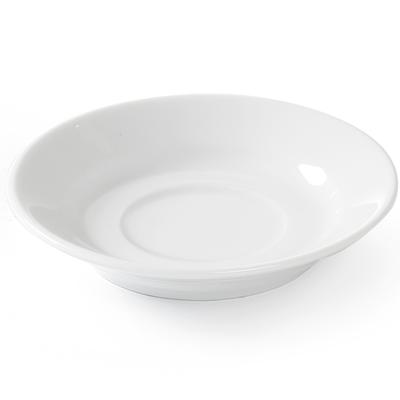 OPTIMA Coffee Cup Saucer, White Porcelain, Diameter 90mm, Set of 12, Hendi 770917