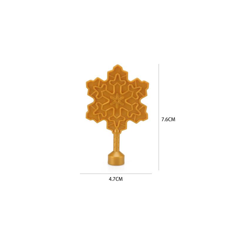 4pcs Big Building Block Forest Plant Series Flower Grass Tree Outdoor Adornment Street Accessories Compatible Scenes Toy For Kid