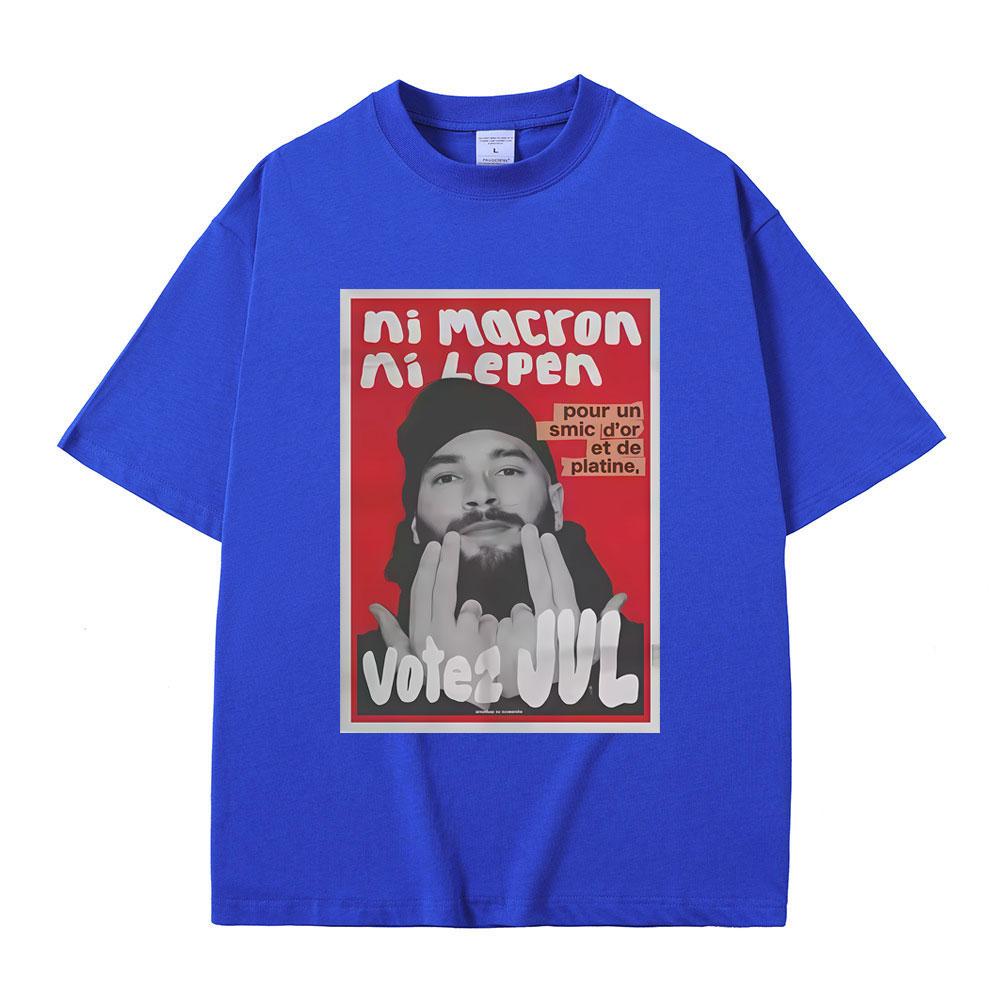 French Rapper JUL Graphic Tshirt Men Women Hip Hop Fashion Trend Tshirt Male Casual Oversized Pure Cotton Short Sleeve T Shirts