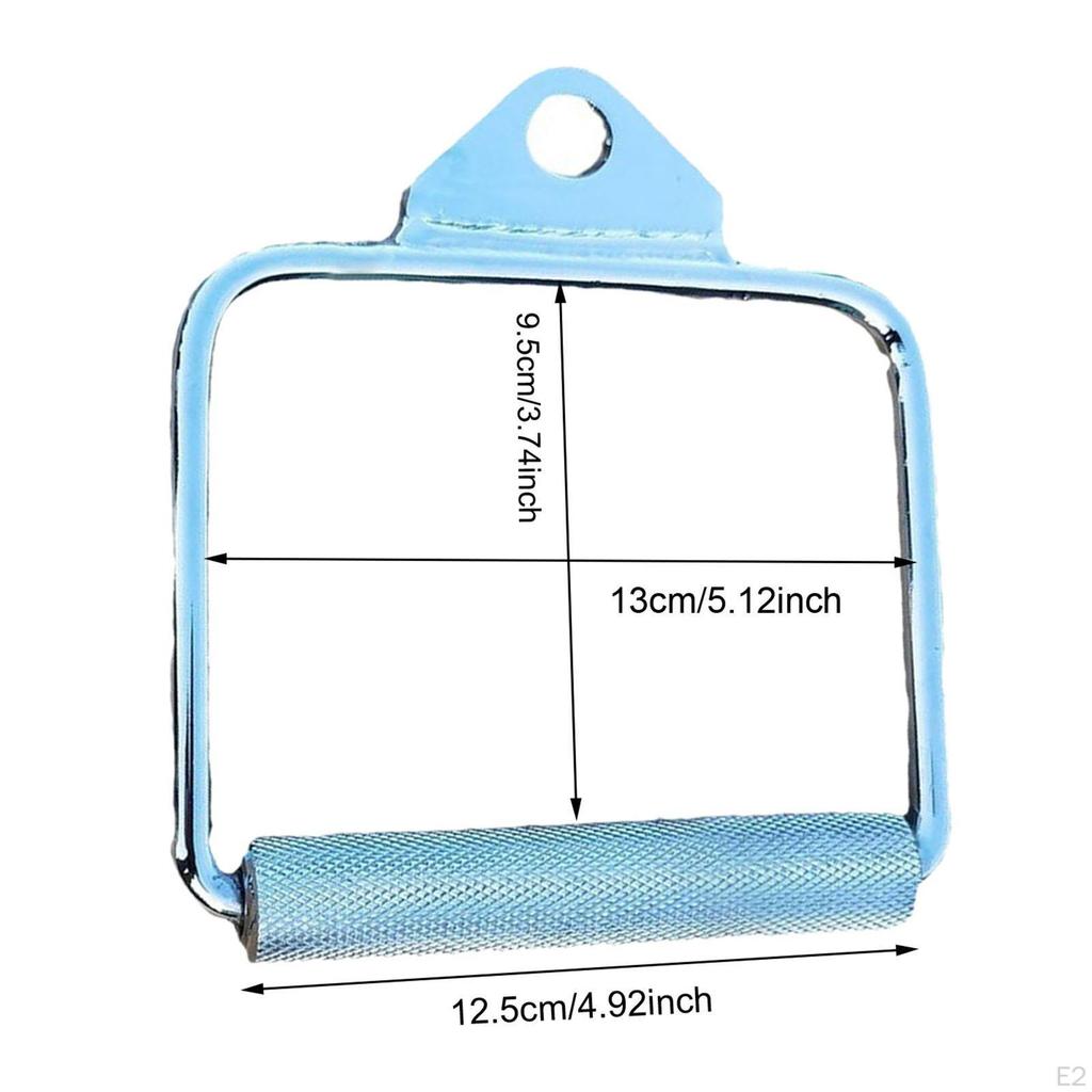 D Handle Cable Attachment LAT Pulldown Weight Workout Exercise Home Gym Biceps Equipment