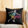 CColdplay Rock Band Cool Cushion Cover Silky Short Plush Invisible Zipper Dustproof Sofa Pillow Case For Home Decor