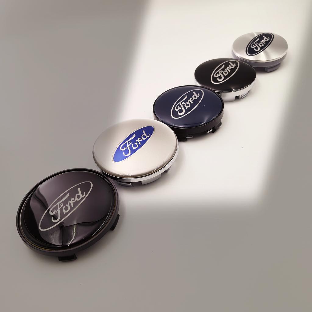 AJV1 4PCS 54/56/60/65/68mm Wheel Center Caps For Ford Fiesta Mondeo Fusion Explorer Escape Focus Kuga Rim Hubcap Cover Badge