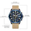 Megir 2021 Blue Mens Watches Top Brand Luxury Chronograph Sport Watch for Men Clock
