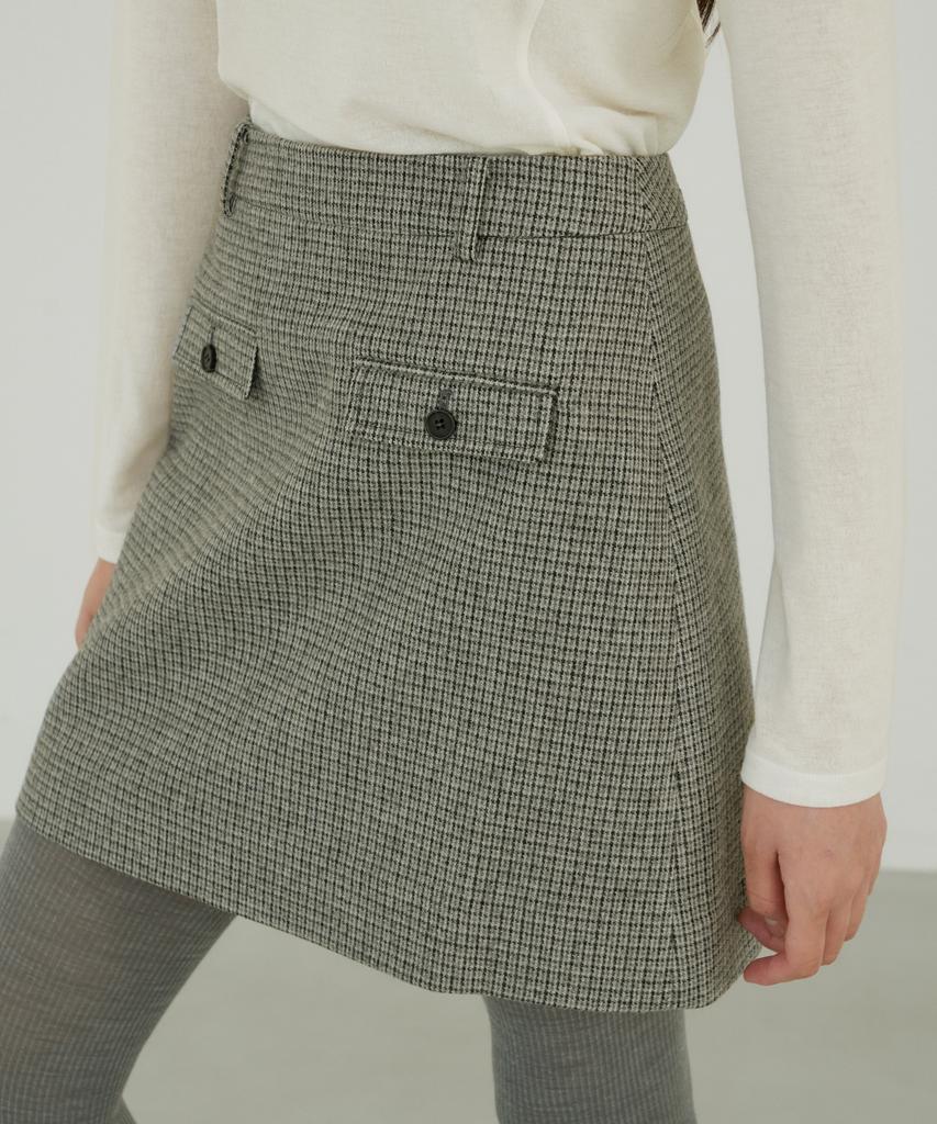 Otte Mini Check Pocket Sk_Gray