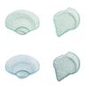 Multi-purpose Plastic Plates Transparent Conch Shell Shape Dish Fruit Plate, Cake Plate Snack Plate Dried Fruit Storage Plate