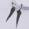 Simple Popular Earrings Tassel Design Shiny Rhinestone Comfortable To Wear Versatile Stylish Earrings