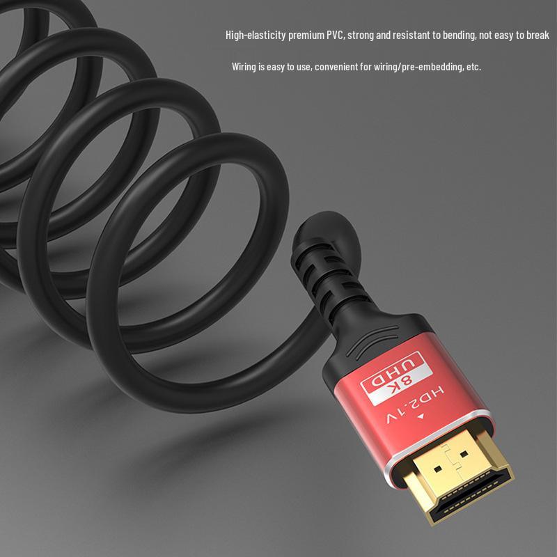 8K HDMI 2.1 Høyoppløselig videokabel for TV- og datamaskintilkoblinger