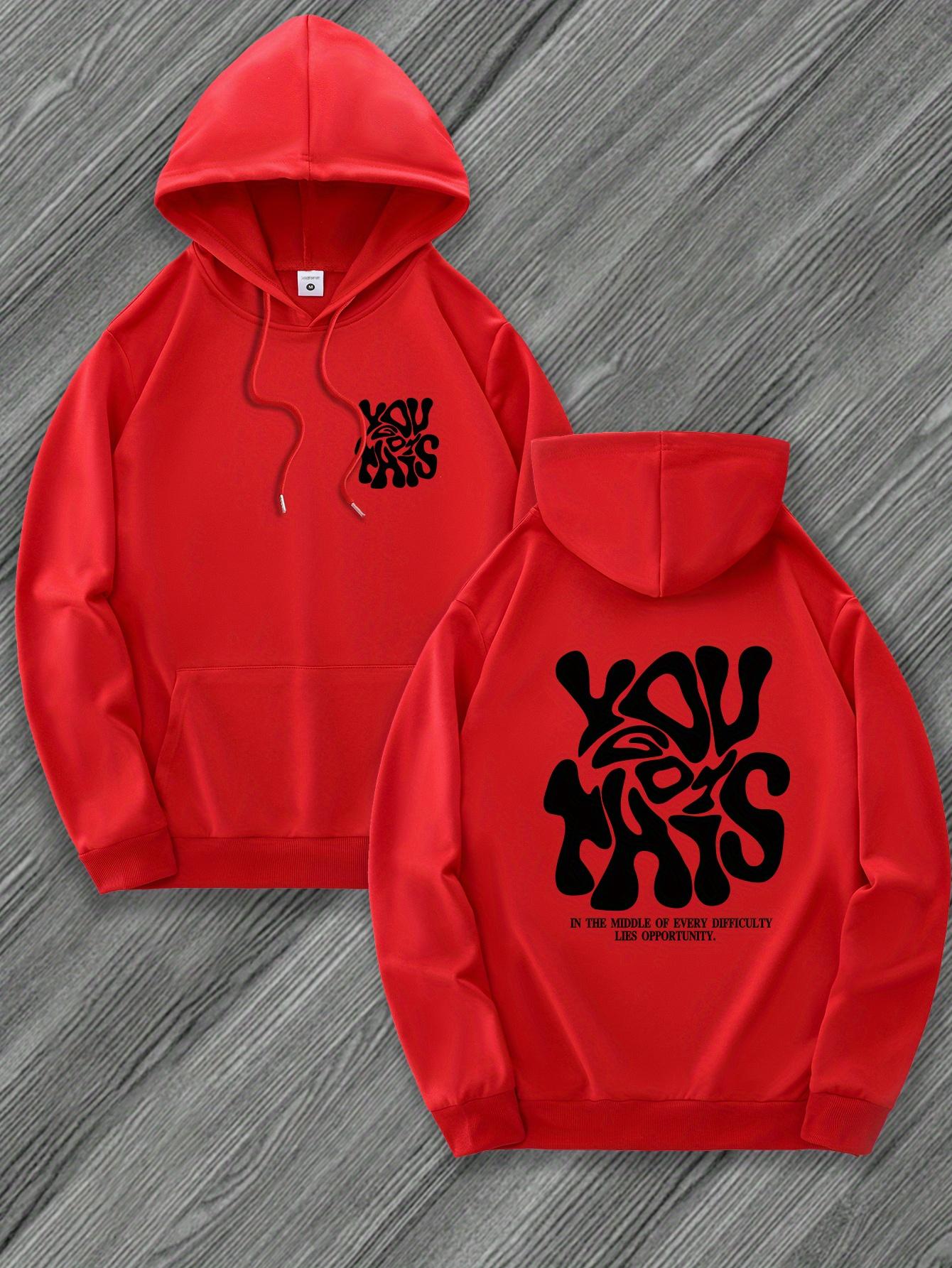 Men S Hooded Sweatshirt Casual Drawstring Hoodie with Kangaroo Pocket Allseason Pullover Casual Style Hoodie Slight Stretch S