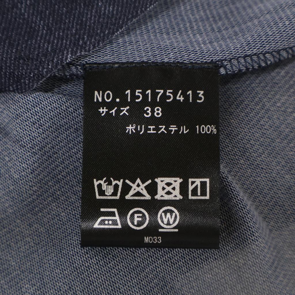 VIVIENNE TAM [Good Condition] 15175413 Sheer denim long sleeve blouse/ tops 38 NavyUsed