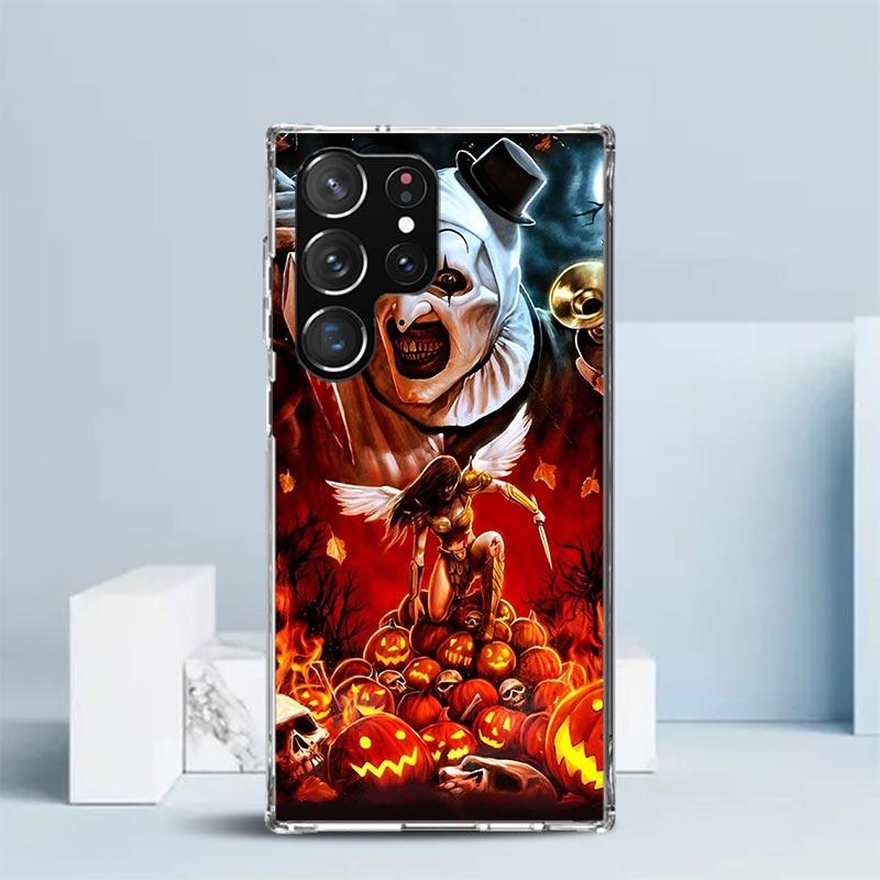 Horror Movie Terrifier Soft Cover for Samsung Galaxy S25 Edge S26 S24 S23 Ultra Phone Case S22 S21 Plus S20 FE Print Pattern She