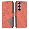 BINFEN COLOR For TECNO Camon 40 Pro 5G Phone Cases Wallet Stand Geometry Imprinted Leather Cover