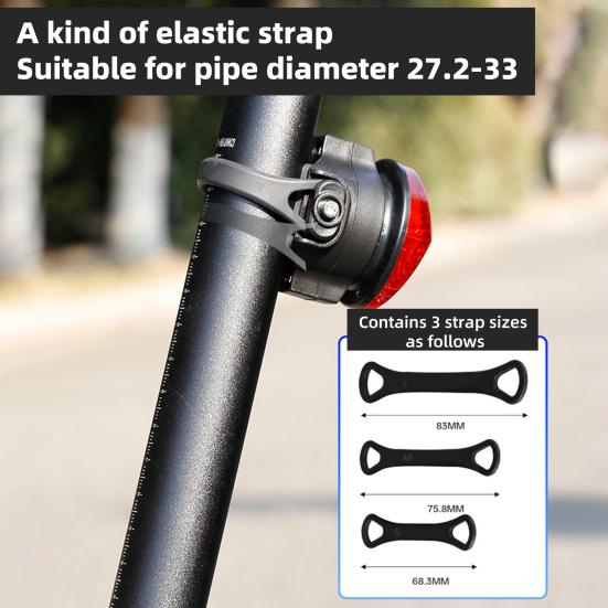 Bike Reflective Tail Light for AirTag Locator Mount Universal MTB Road Mountain Bicycle Saddle Reflector Rear Lamp Holder Bike Accessories