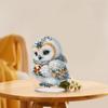 DIY Diamond Painting Ornament  Round+Special Shape Acrylic Table Top Winter Owl Ornaments Kit For Room Office Desktop Decor