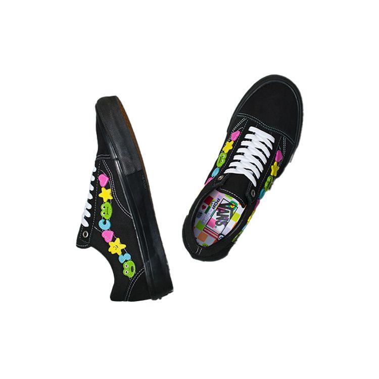 Frog Skateboards x Vans Skate Old Skool Black Unisex Sneakers Multi-Color VN0A5HF33LT