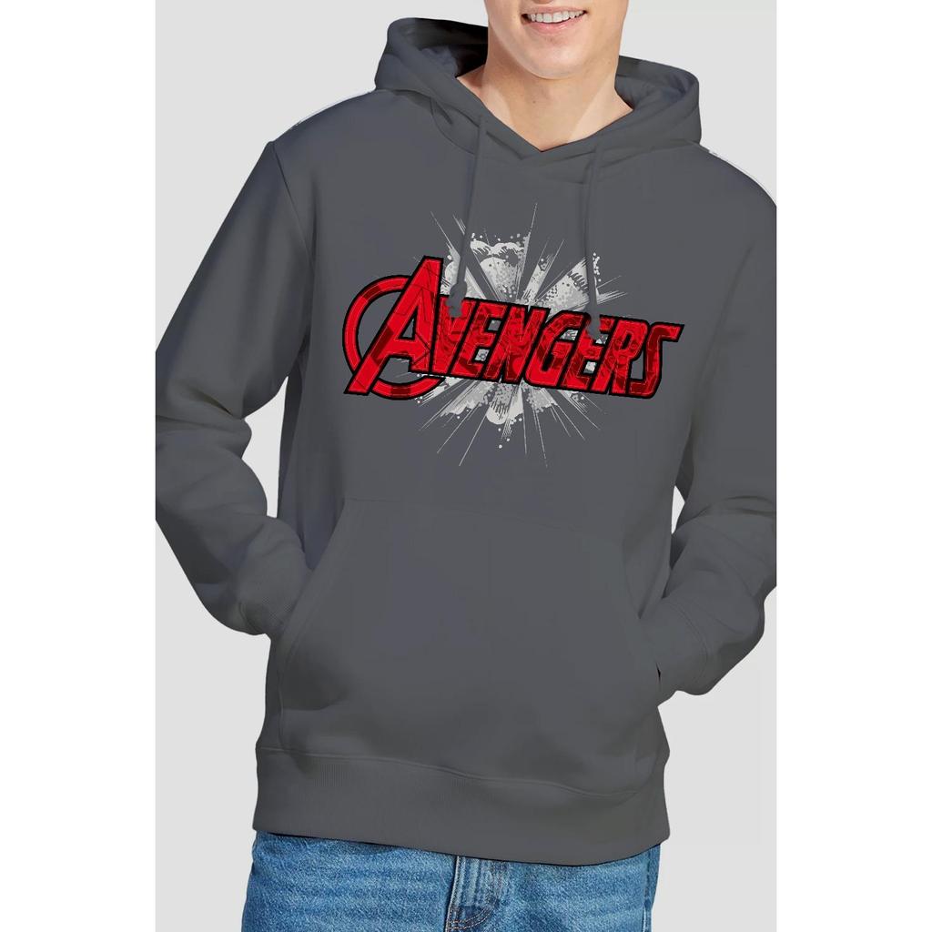 Marvel Mens Avengers Bash Logo Hoodie