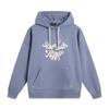 Li-Ning Basketball Series Lettered Hooded Comfortable Breathable Versatile Casual Loose Sweatshirt Men Sweatshirt Breeze-Blue AWDUF77-3
