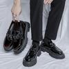Fashion High quality thick soled shoes Male Casual Men Shoes Comfortable Formal Loafer Business Office Formal Dress Shoes 38-44