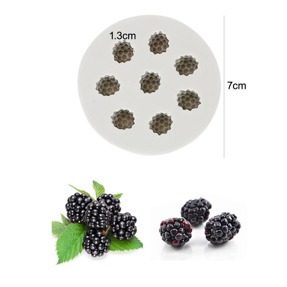 

Food Grade Silicone Mold Blueberry Raspberry Mulberry Fruit Sugar Coated Chocolate Clay DIY Handmade Dropper Mold