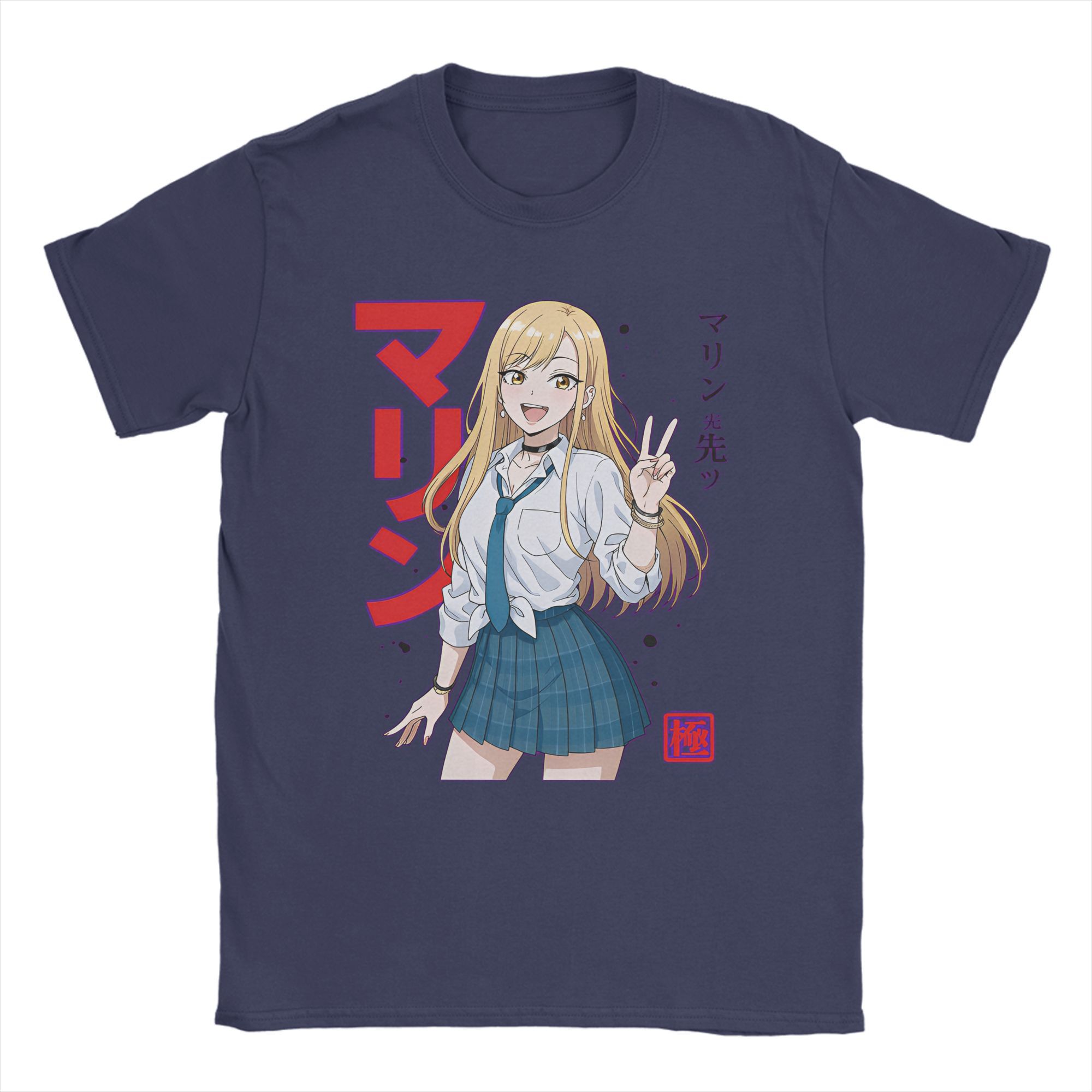 

Мужская футболка My Dress-Up Darling Марин Китагава Футболки Харадзюку Вакана Годзё Аниме Летние Футболки 100% Хлопок Топы Большого Размера 4XL