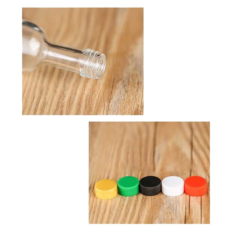 1Pc 50Ml Empty Glass Wine Bottle With Lid Reusable Beverage Bottle Leakproof Alcohol Shot Bottle For Wedding Party Supplies