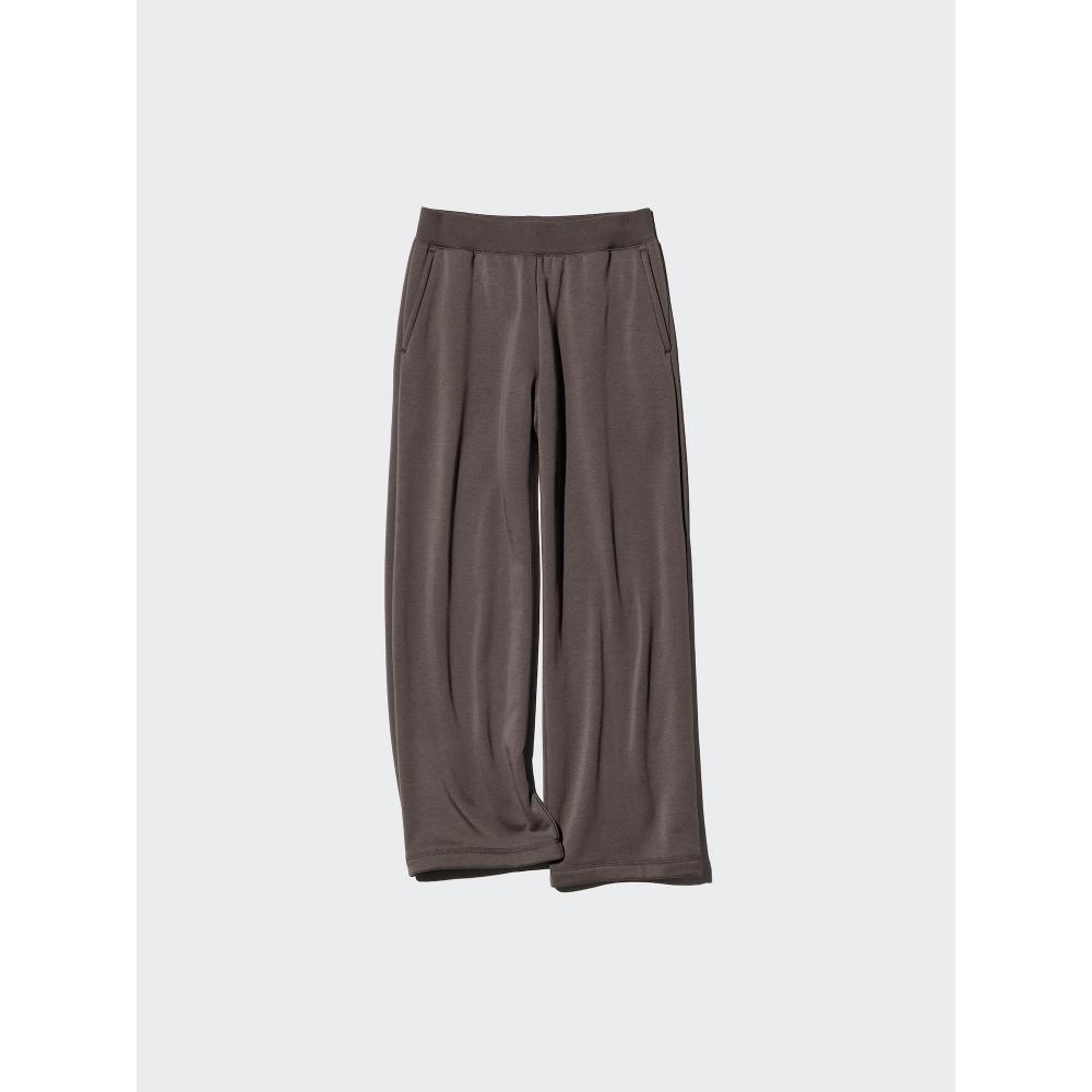 Uniqlo Warm Boa Sweat Wide Leg Pants Shorter Length