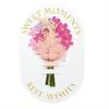 1Pcs Flower Gift Cards New Year Gift for Family Festival Valentine's Day Lover Christmas Business Supplies Thank You Cards