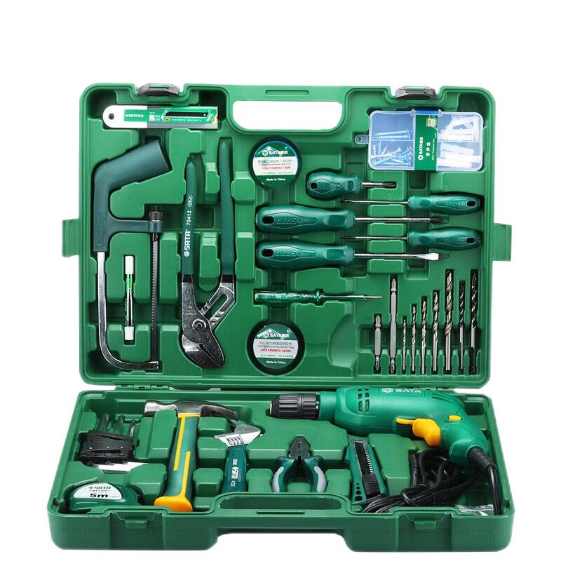 SATA 58-Piece Home Repair Tool Set CN plug (adapter included)