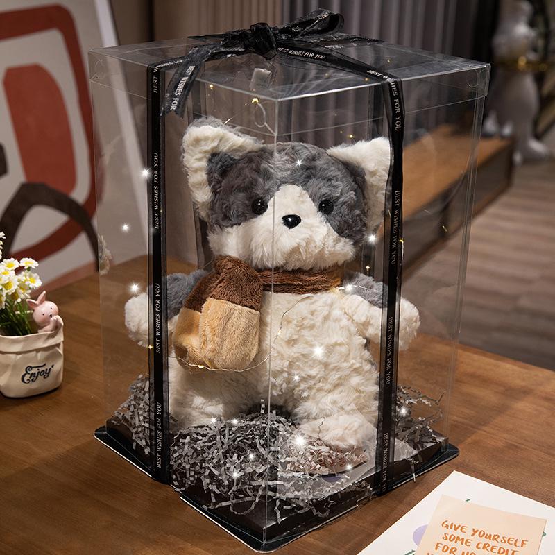 Adorable Corgi Puppy Plush Scarf Doll - Perfect Birthday Gift for Girls