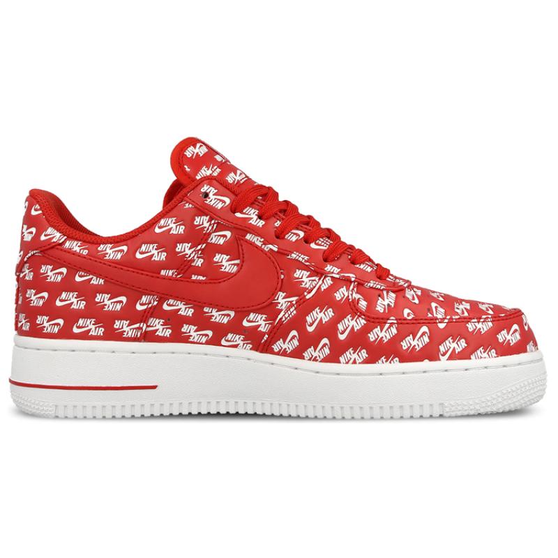 Nike Air Force 1 Low 07 Qs 'All Over Logo Red' Sneakers AH8462-600