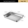 ZISIZ Extra Thick Stainless Steel Rectangular Roasting Tray