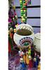 Ethnic Bean and Small Drum Wind Chime with Gourd Pendant - Yunnan Wall Hanging Ornament