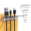 Silicone Cable Protector & Organizer: Self-adhesive Desktop & Car Clip Winder for Cables