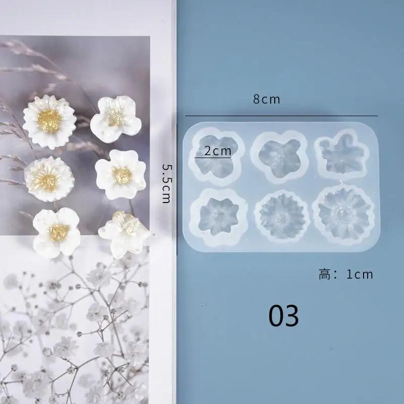 3D Flower Silicone Molds Fondant Craft Cake Candy Chocolate Sugarcraft Ice Pastry Baking Tool Mould Soap Mold Cake Decorator