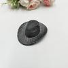 Mini Neon Glitter Cowboy Hat Hair Clip Glowing Disco Party Decoration Accessories 10 cm Holographic Party Disco Supplies