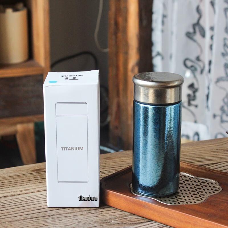 MRSIKEY Pure Titanium Thermal Tea Infuser Mug