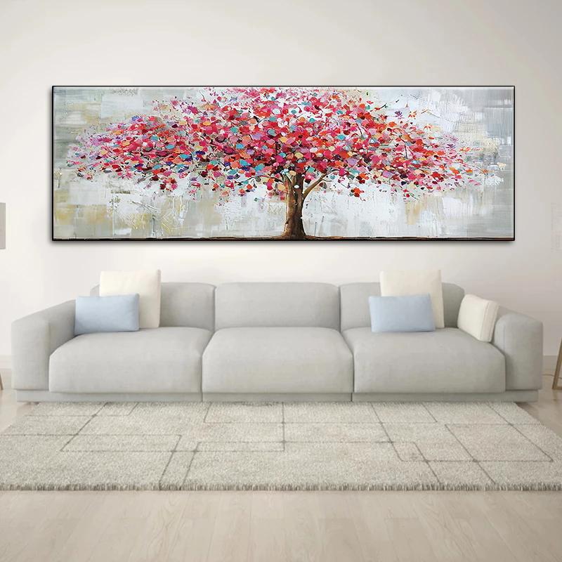 Abstract Tree of Life Oil Canvas Painting Landscape Posters and Prints Wall Art Pictures Cuadros Living Room Home Decor No Frame