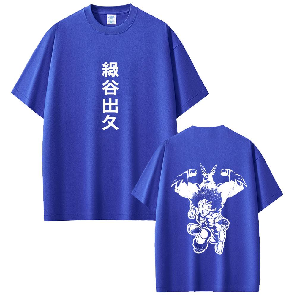 Camisetas Gráficas Unisex de Anime My Hero Academia All Might Midoriya Izuku Moda Femenina Casual Unisexga Camiseta Unisex Algodón Y2K Camisetas