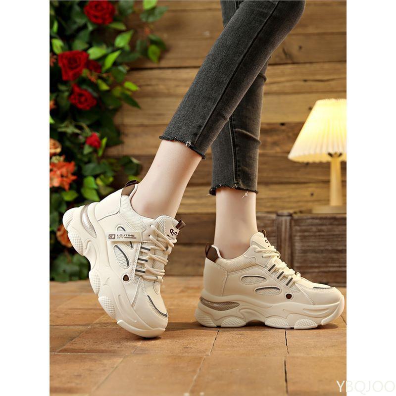 2026 New Spring Sports Shoes Casual Woman Comfortable Breathable Running Shoes Women Thick Bottom Ultra-light Sneakers