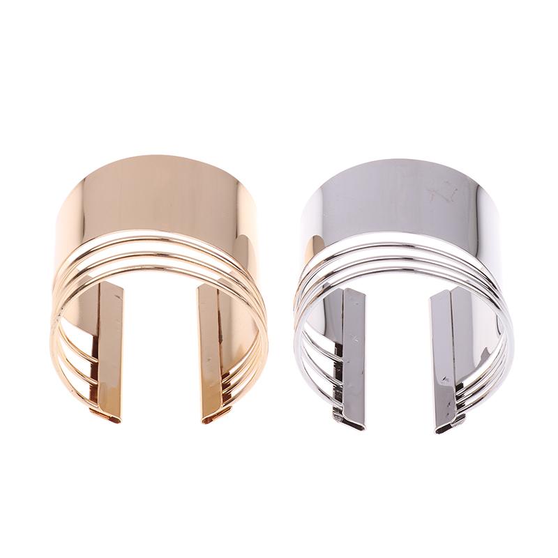 Chunky Wide Metal Bracelets For Women Open Cuff Exaggerated Cuff Bangles Trend Charm Arm Jewelry  Gifts