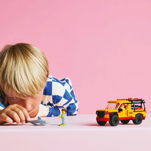 LEGO City Lifeguard Rescue Truck Toy Block Educational6789Vehicle Car Mini Car 60453