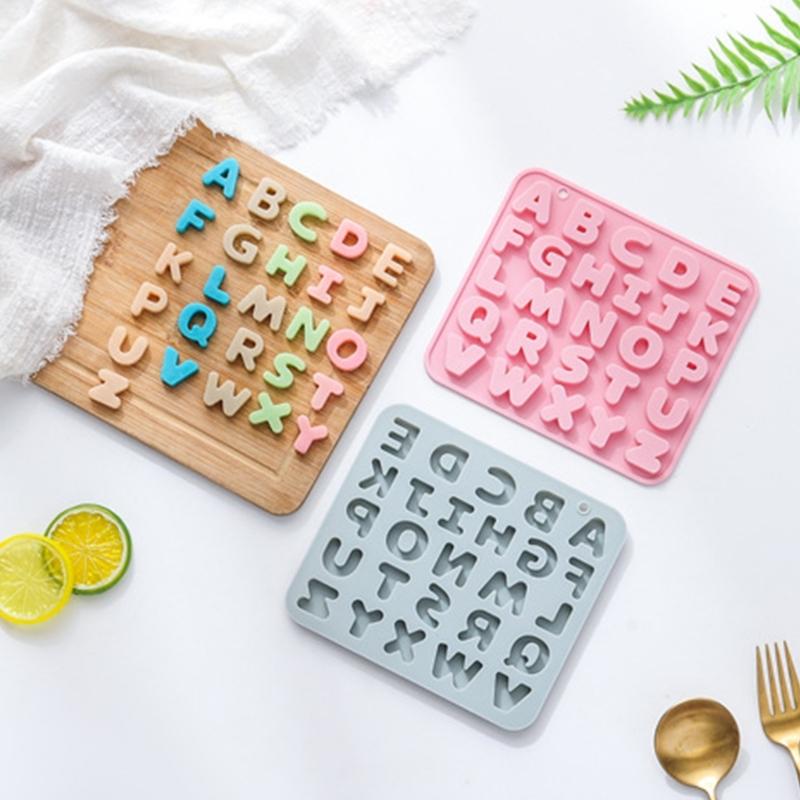 Silikonform in Buchstabenform Fondant Schokoladenform DIY Kuchen Dessertform Zuhause Küche Backen DIY Zubehör