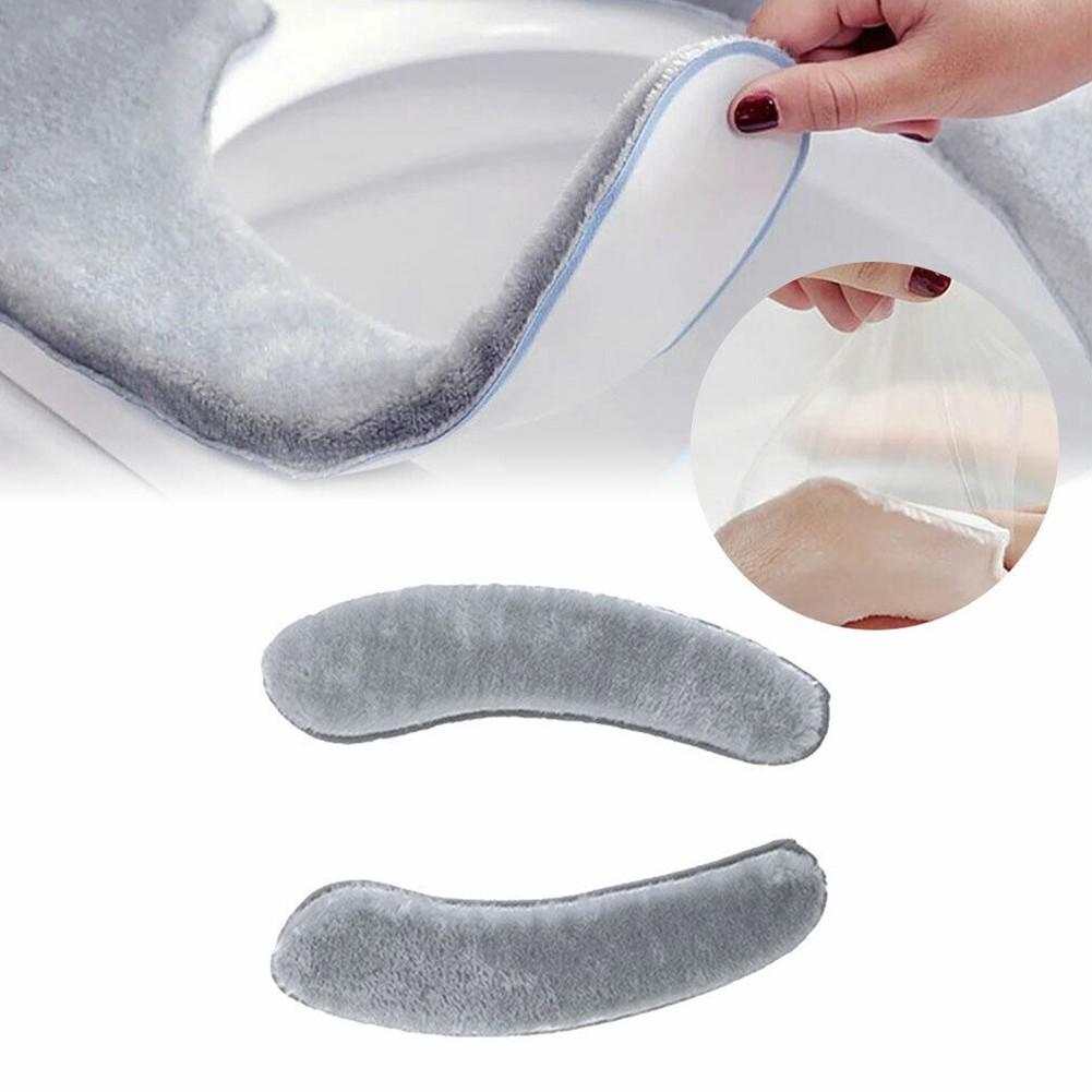 2PCS Toilet Seats A Set Of Gray Washable And Reusable