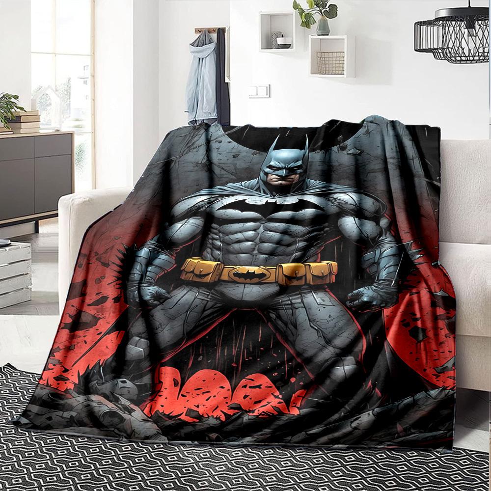 1pc Batman, Gotham Flannel Blanket - Soft Warm Throw for Home, Office, TravelL1319