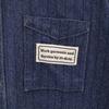 AT-DIRTY made in Japan Striped Pattern Long sleeve Denim shirt M Indigo Men's Used